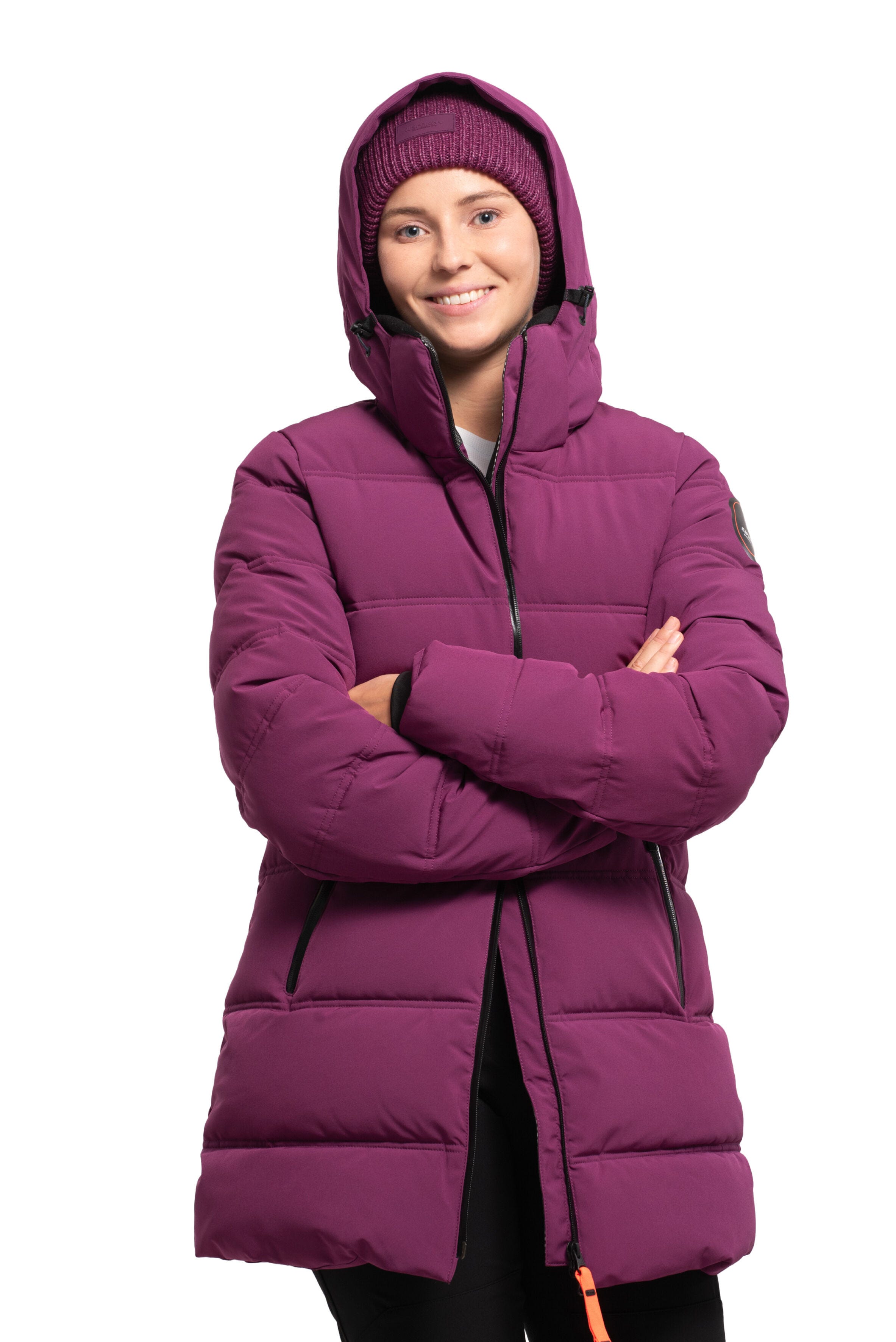 Purple parkas ladies shop